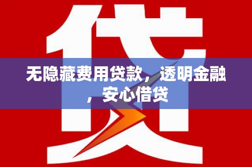 大岭山无隐藏费用贷款，透明金融，安心借贷
