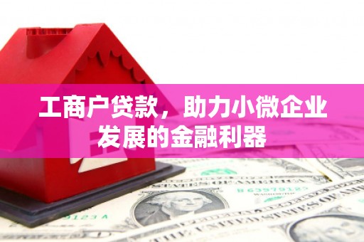 大岭山工商户贷款，助力小微企业发展的金融利器