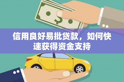 大岭山信用良好易批贷款，如何快速获得资金支持