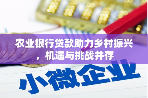 大岭山农业银行贷款助力乡村振兴，机遇与挑战并存