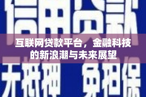 大岭山互联网贷款平台，金融科技的新浪潮与未来展望